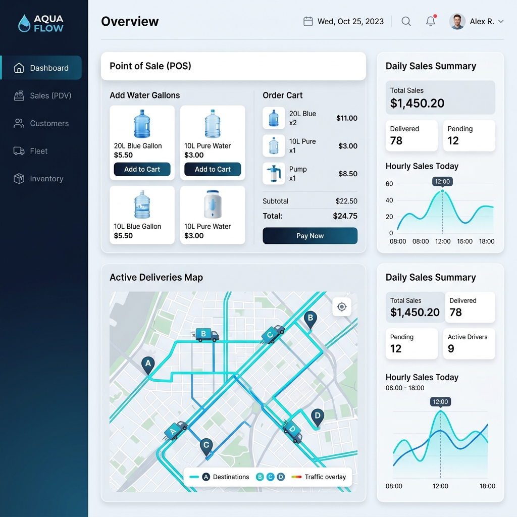 Dashboard H2O Express